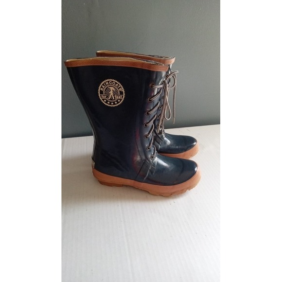 Raincoats for Feet‎ Duck Boots Lace Up Waterproof Rain Boots Women's